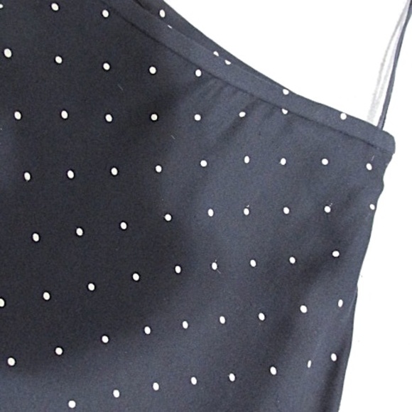 Lauren A-line Midi Skirt, Dark Navy with Polka Dots, Size 8 - Picture 4 of 7